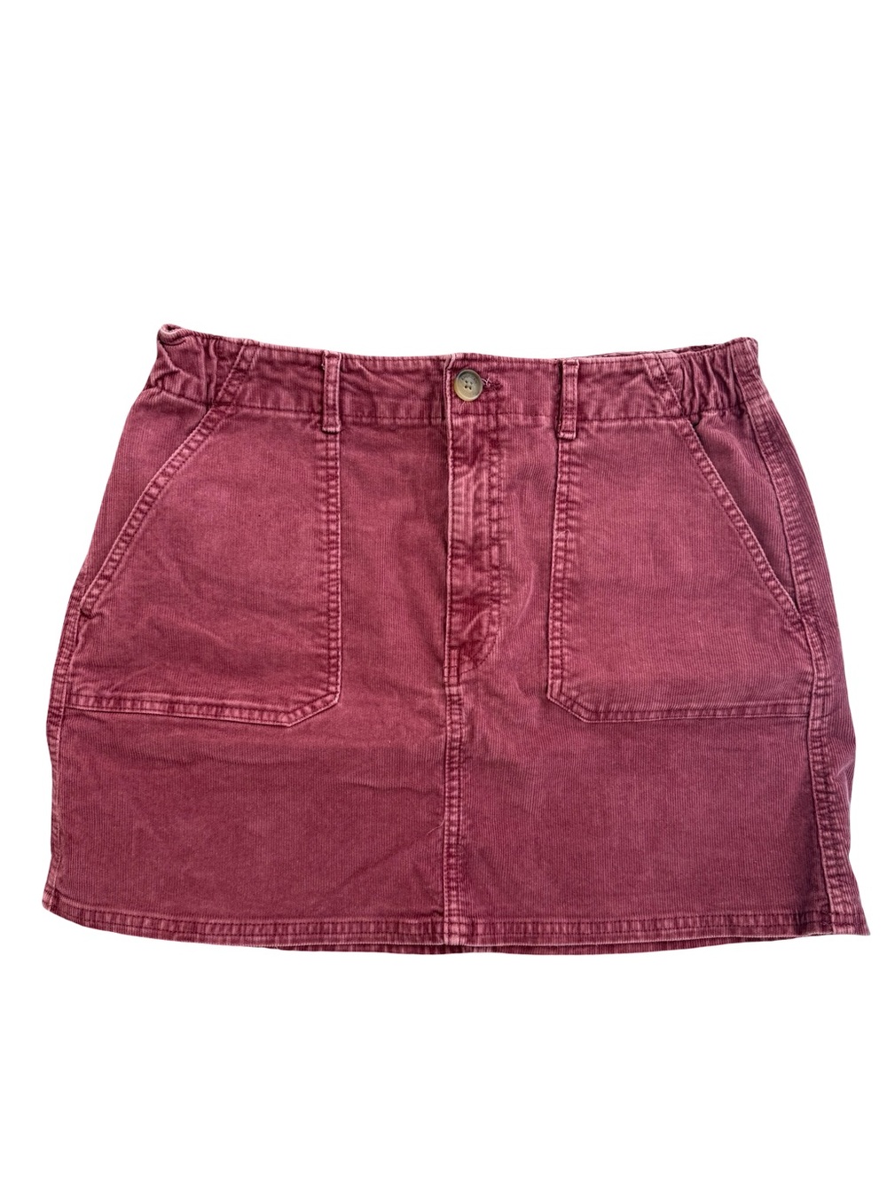 American Eagle Outfitters Mini Skirt in Burgundy